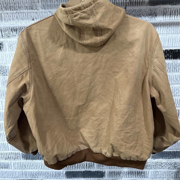 Vintage Carhartt Jacket Mens 4XL Brown Duck J131 Hoodie Union Michigan‎ USA VGC - Picture 6 of 16